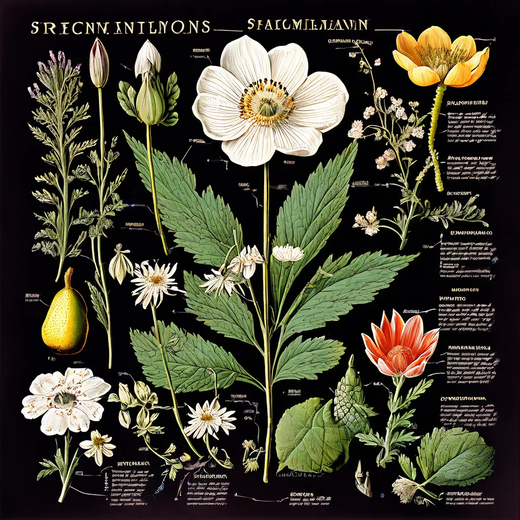 Botanical Scientific Plate