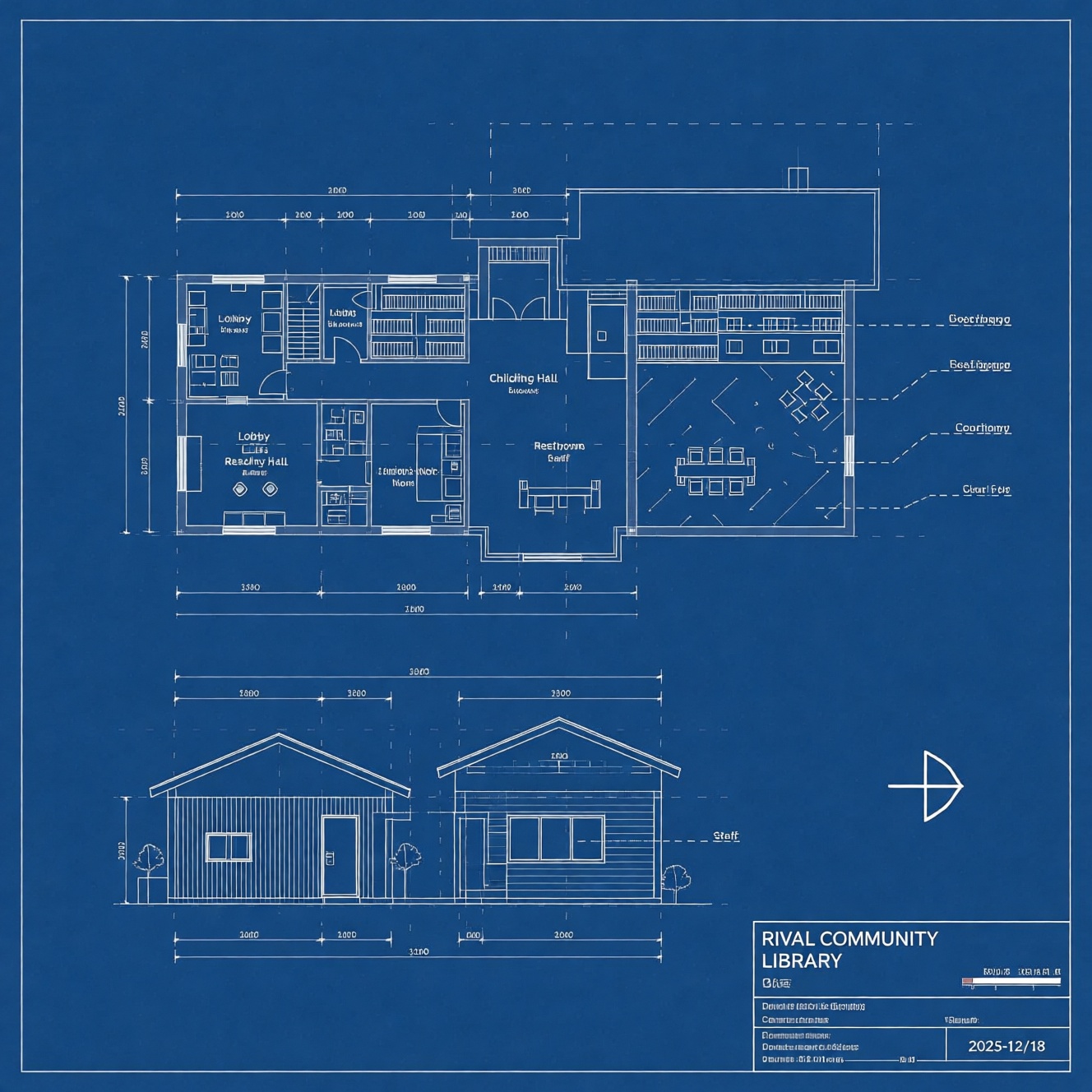 Architectural Blueprint Sheet
