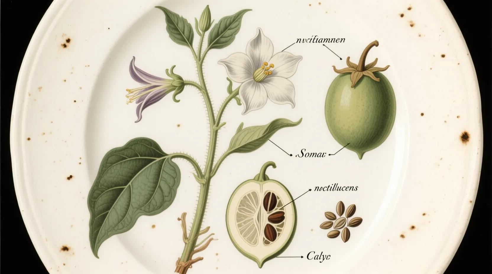 Botanical Scientific Plate