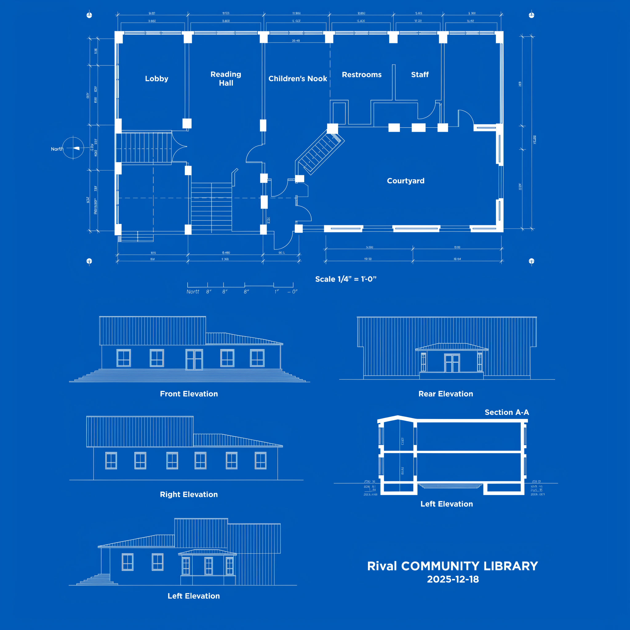 Architectural Blueprint Sheet