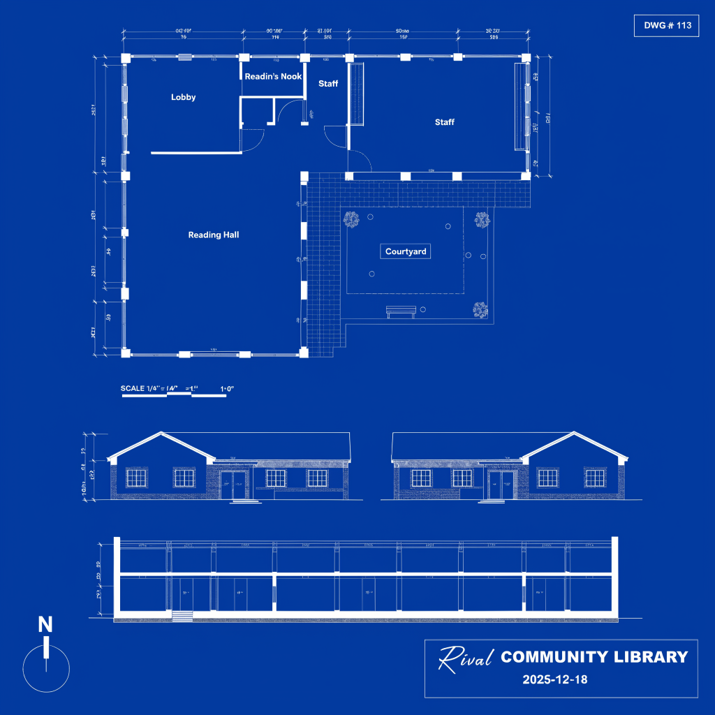 Architectural Blueprint Sheet