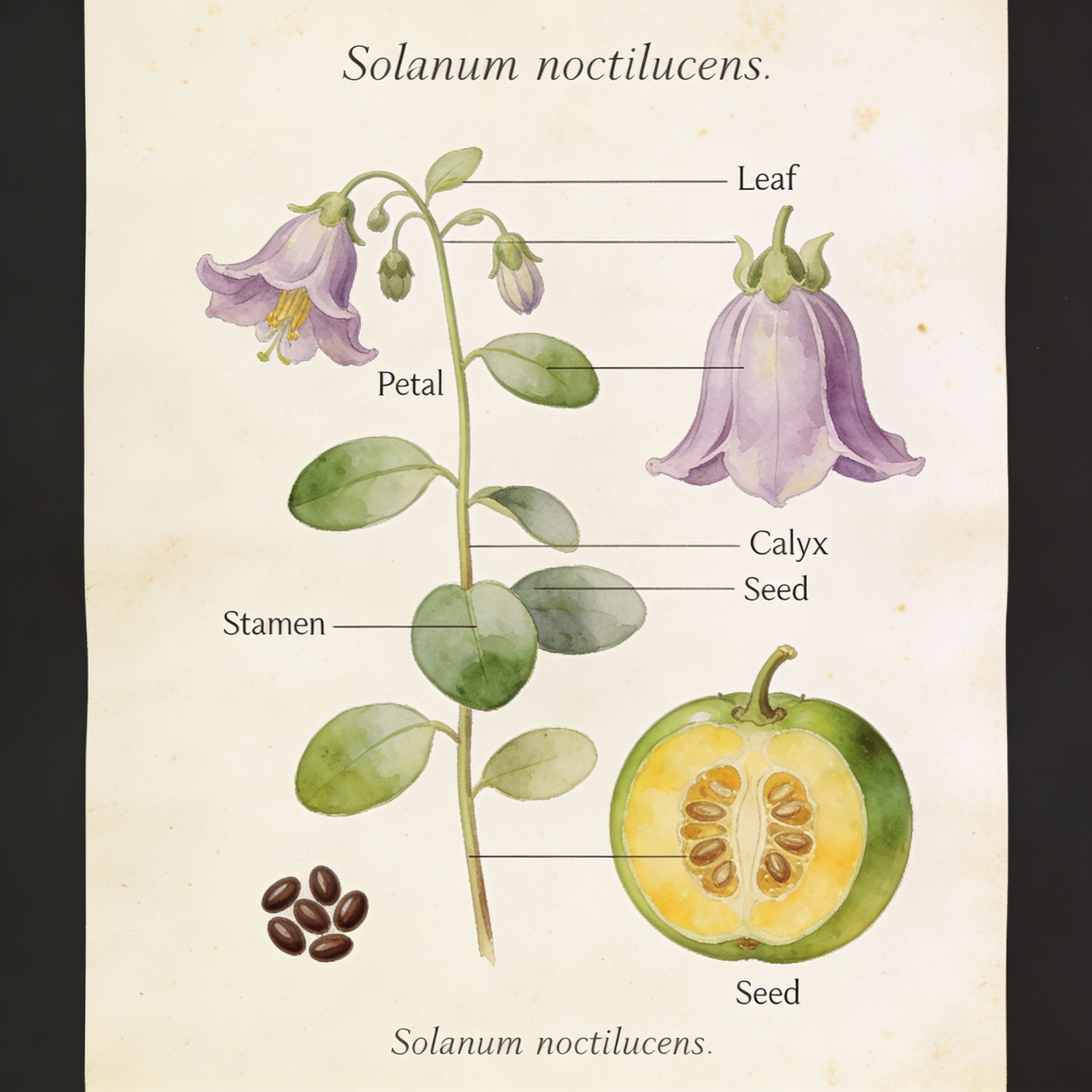 Botanical Scientific Plate