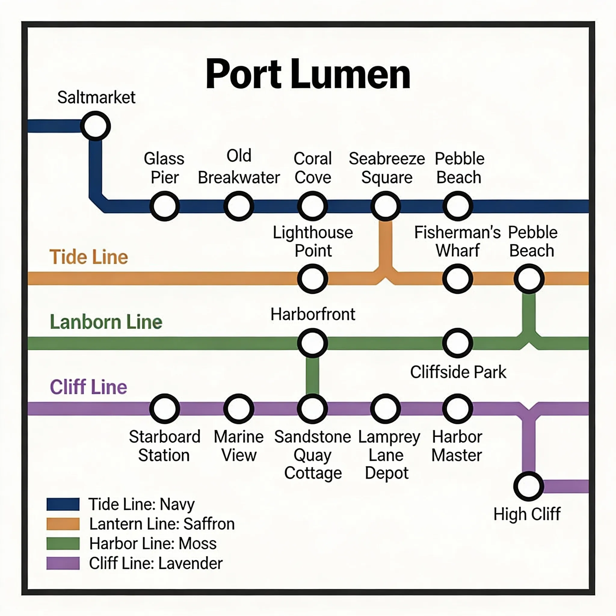 Imaginary Transit Map