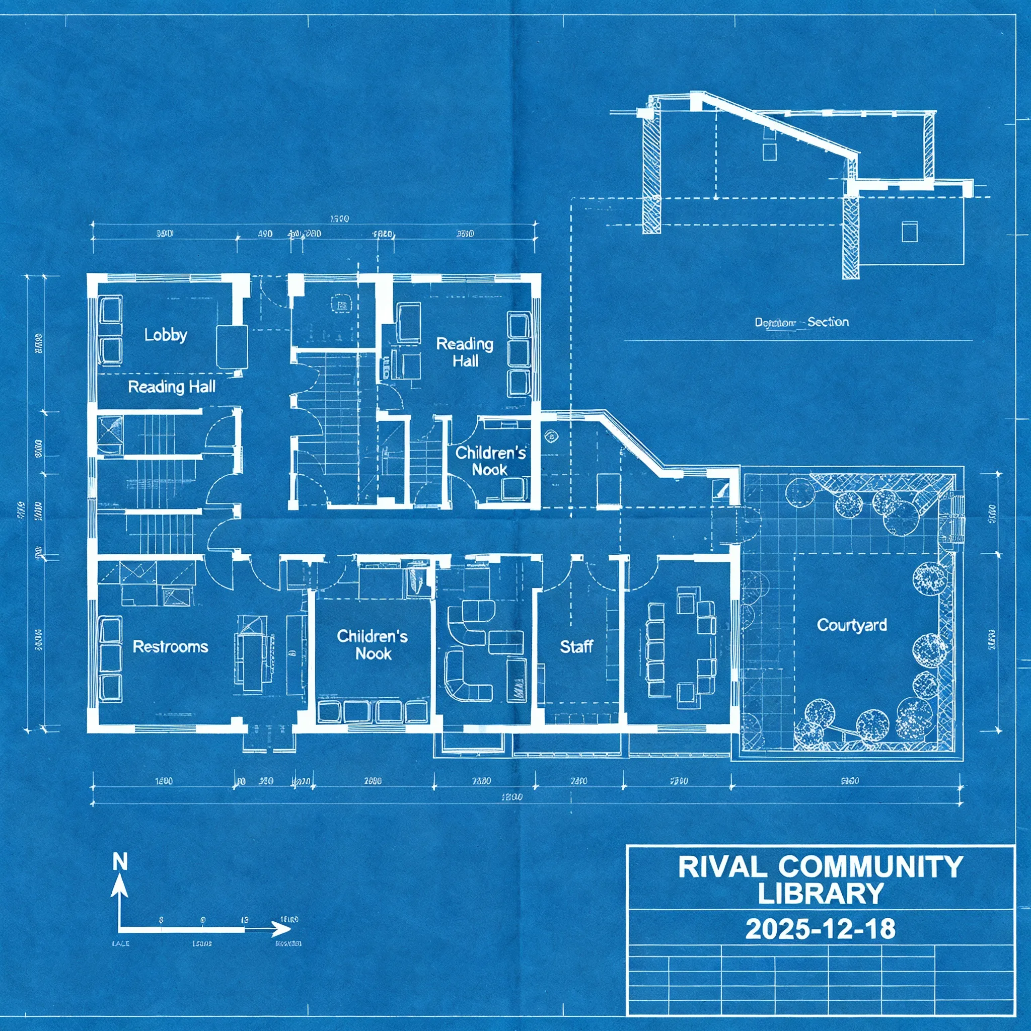 Architectural Blueprint Sheet