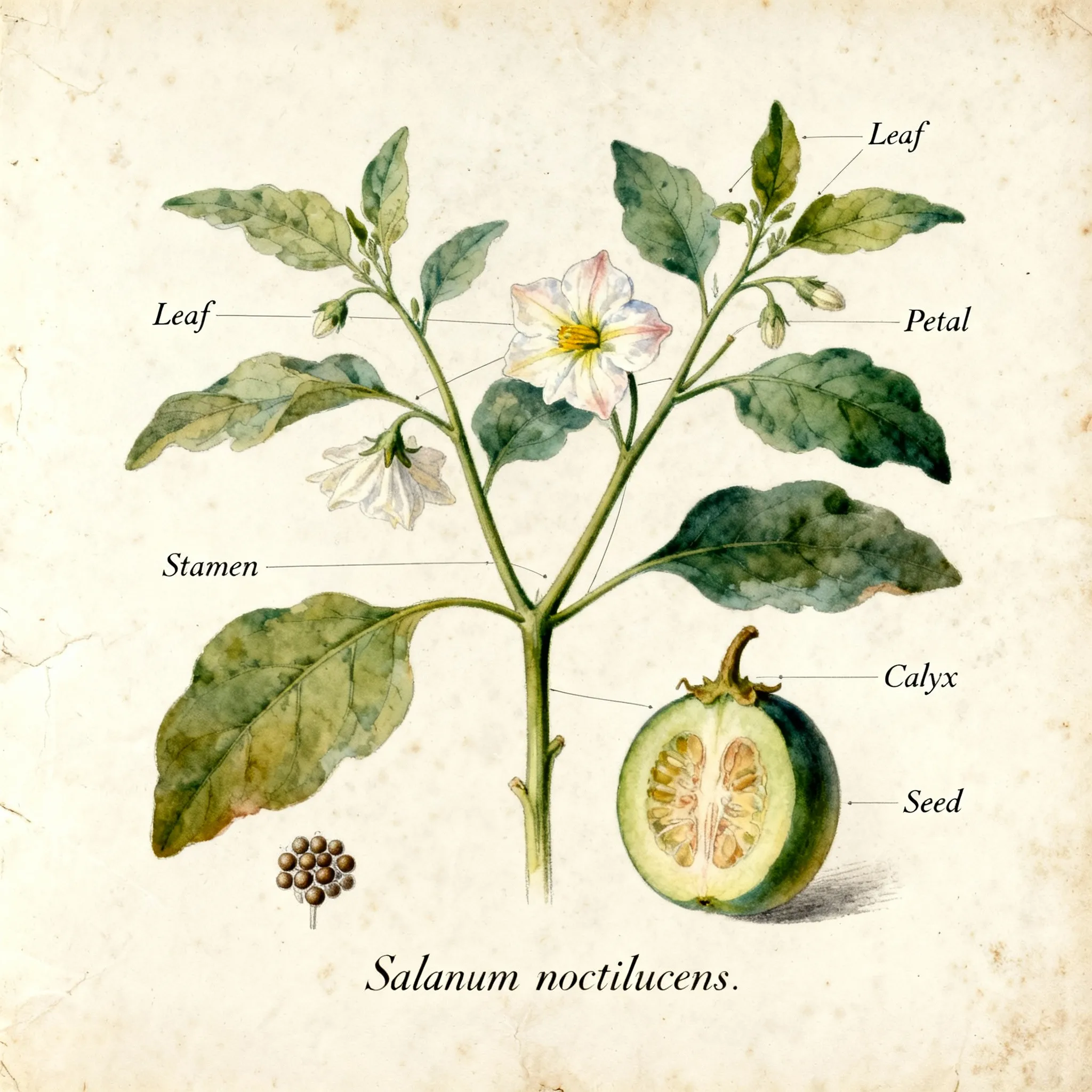 Botanical Scientific Plate